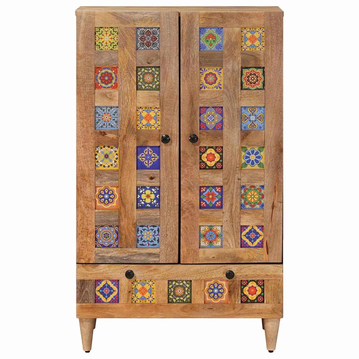 Highboard 60 x 33,5 x 100 cm Massivt mangotræ - Billede 3