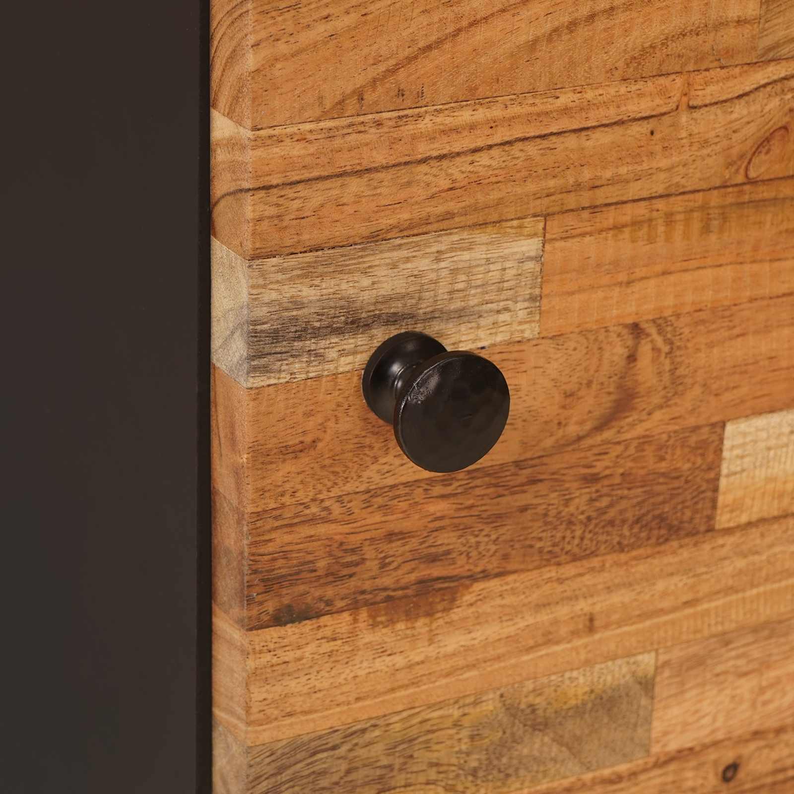 Yöpöytäkaappi Ruskea 40 x 33,5 x 46 cm Kiinteä mango puu - Image 7