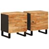 vidaXL &Ouml;&ouml;lambi kapp 2 tk Pruun 40 x 33 x 46 cm Tugev mango puu