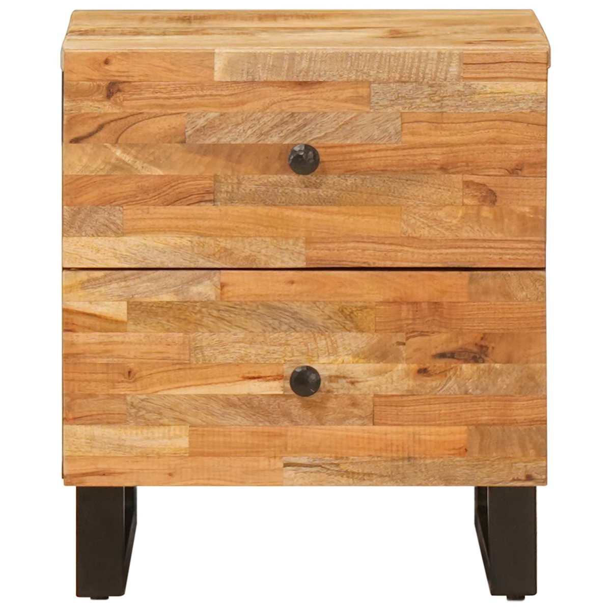 Natskab Brun 40 x 33 x 46 cm Massivt mangotræ - Billede 4