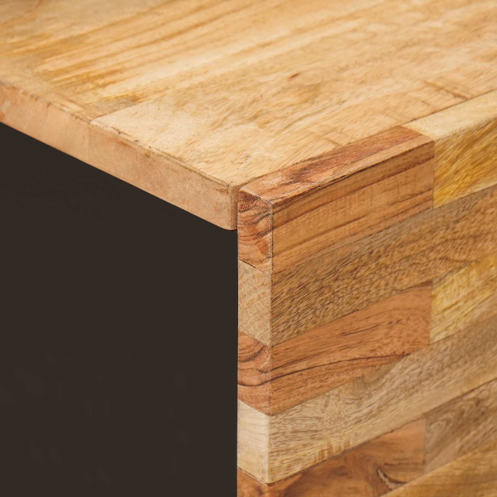 TV-kast met opslag Bruin 105 x 33,5 x 46 cm Massief Mango Hout image 6