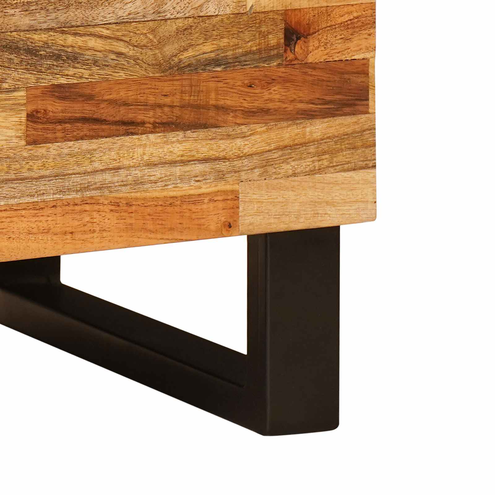 TV-kast met opslag Bruin 105 x 33,5 x 46 cm Massief Mango Hout image 8