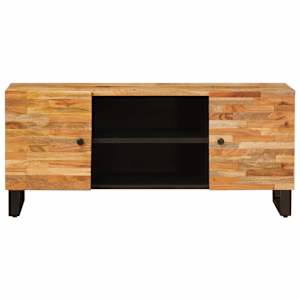 Televizní skříň Hnědá 105 x 33 x 46 cm Masivní mangové dřevo - obrázek 3