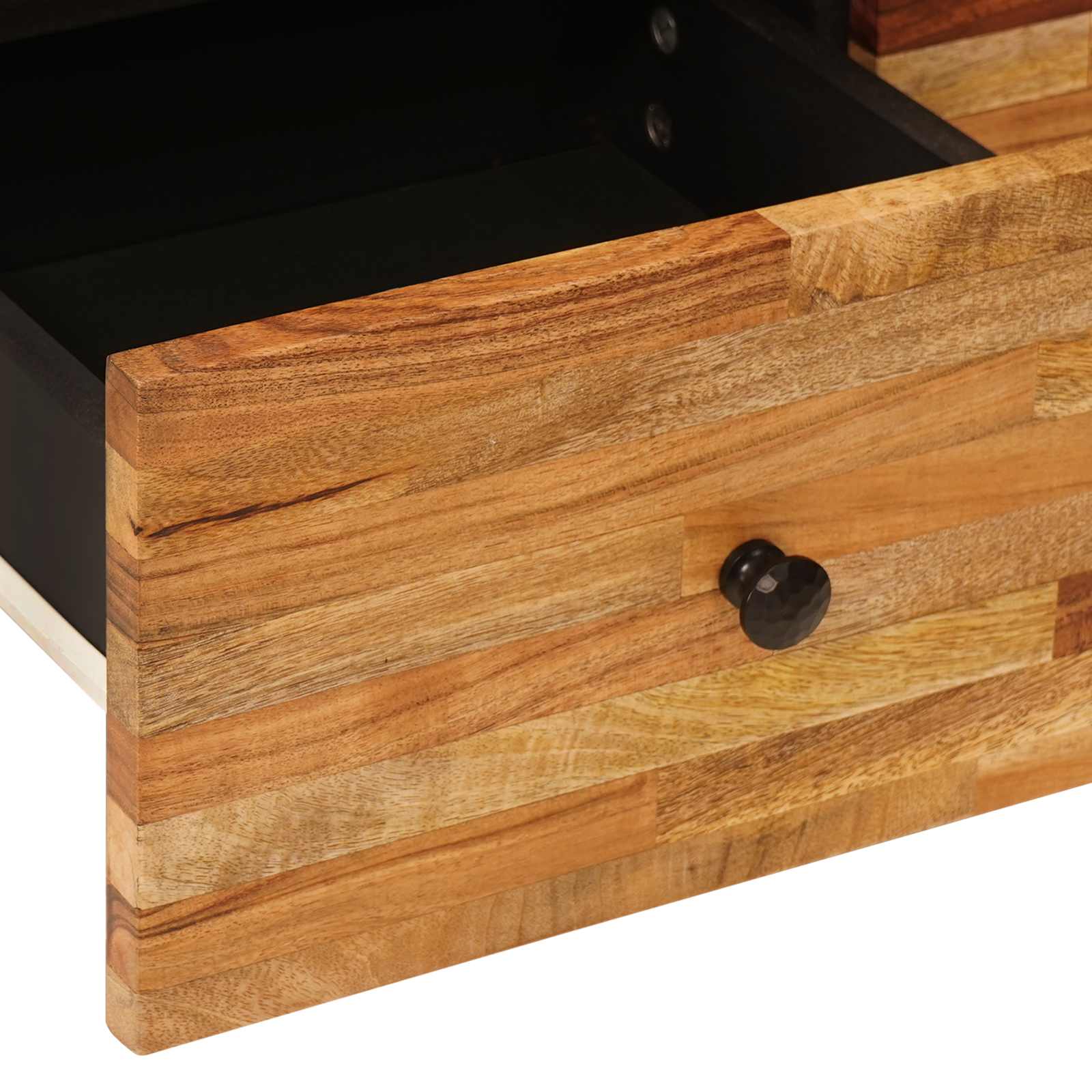 TV-kast met opslag Bruin 70 x 33,5 x 46 cm Massief Mango Hout image 7