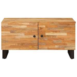 Konferenční stolek Hnědá 80 x 50 x 40 cm Masivní mangové dřevo - obrázek 3