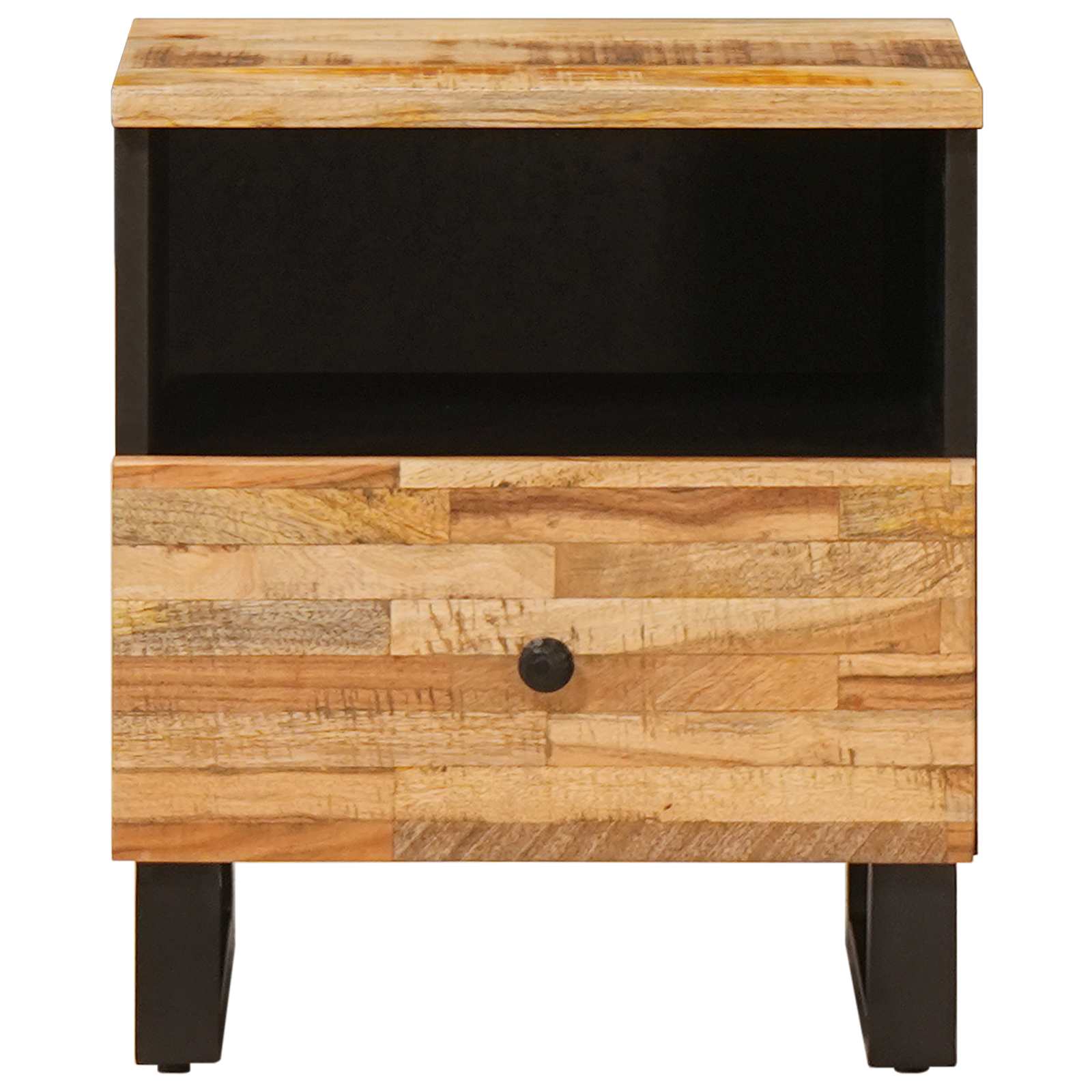 Bed kast 2 pcs Bruin 40 x 33 x 46 cm Massief Mango Hout image 4