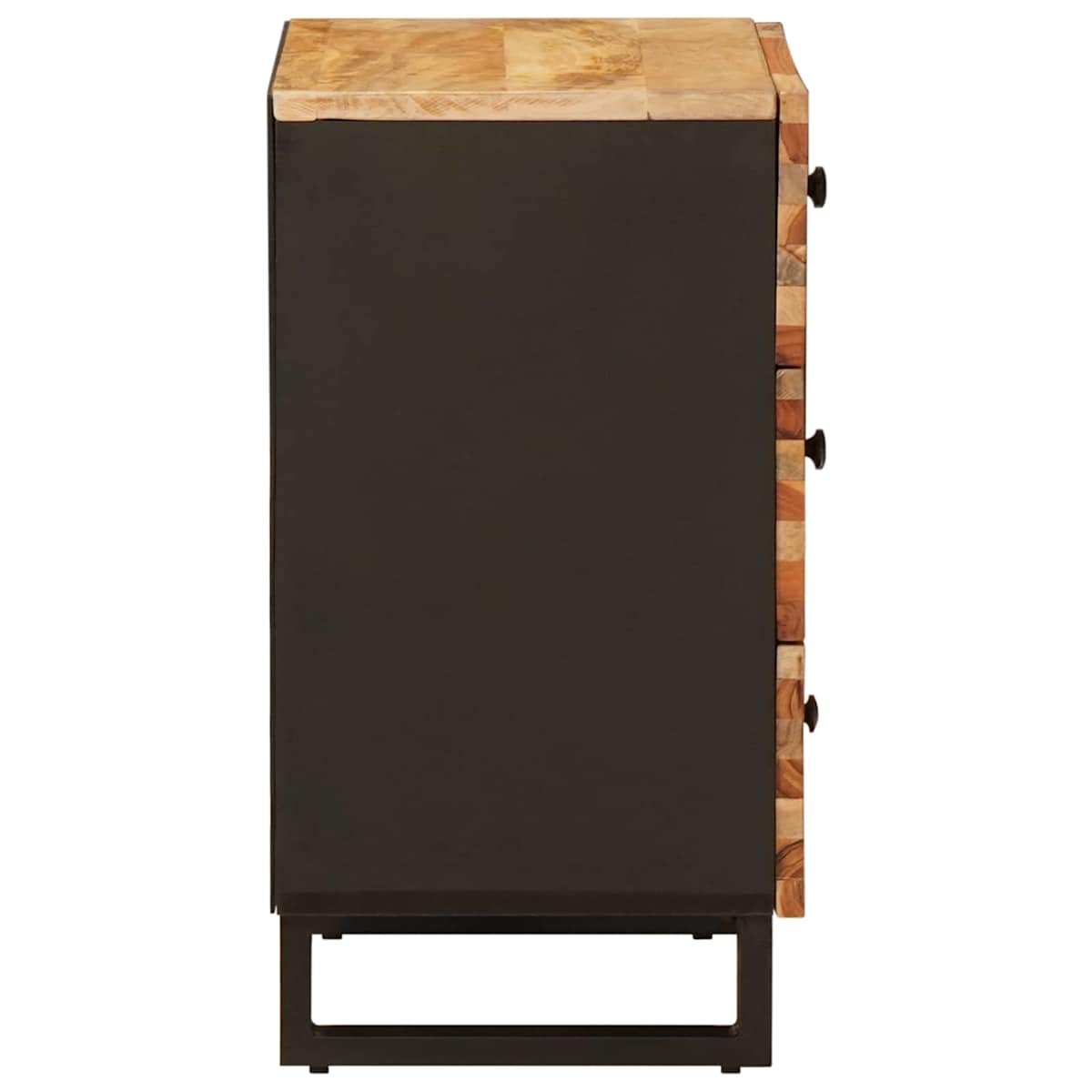 Sengekabinett med skuffe Brun 50 x 33 x 62 cm Massivt mangotræ - Billede 4