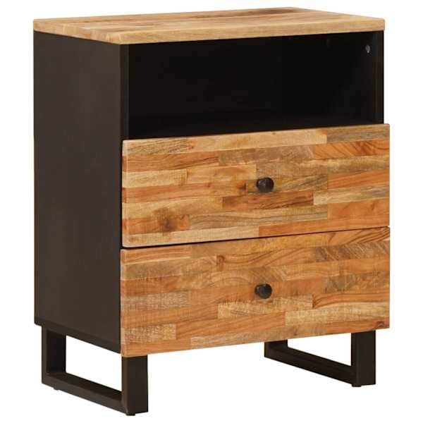vidaXL Voodikapp Pruun 50 x 33 x 62 cm Tugev mango puu