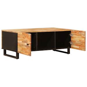 Konferenční stolek Hnědá 100 x 54 x 40 cm Masivní mangové dřevo - obrázek 2