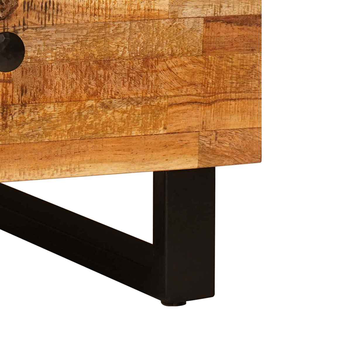 Sofabord Brun 80 x 54 x 40 cm Massivt mangotræ - Billede 8