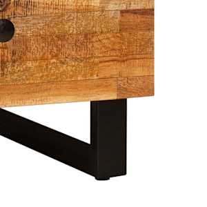 Konferenční stolek Hnědá 80 x 54 x 40 cm Masivní mangové dřevo - obrázek 8