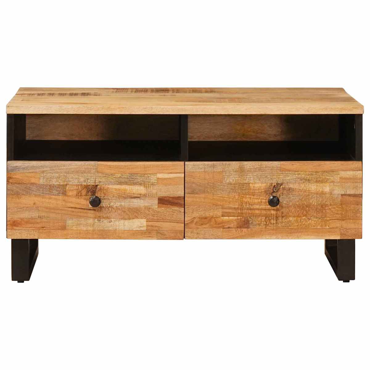 Sofabord Brun 80 x 54 x 40 cm Massivt mangotræ - Billede 3