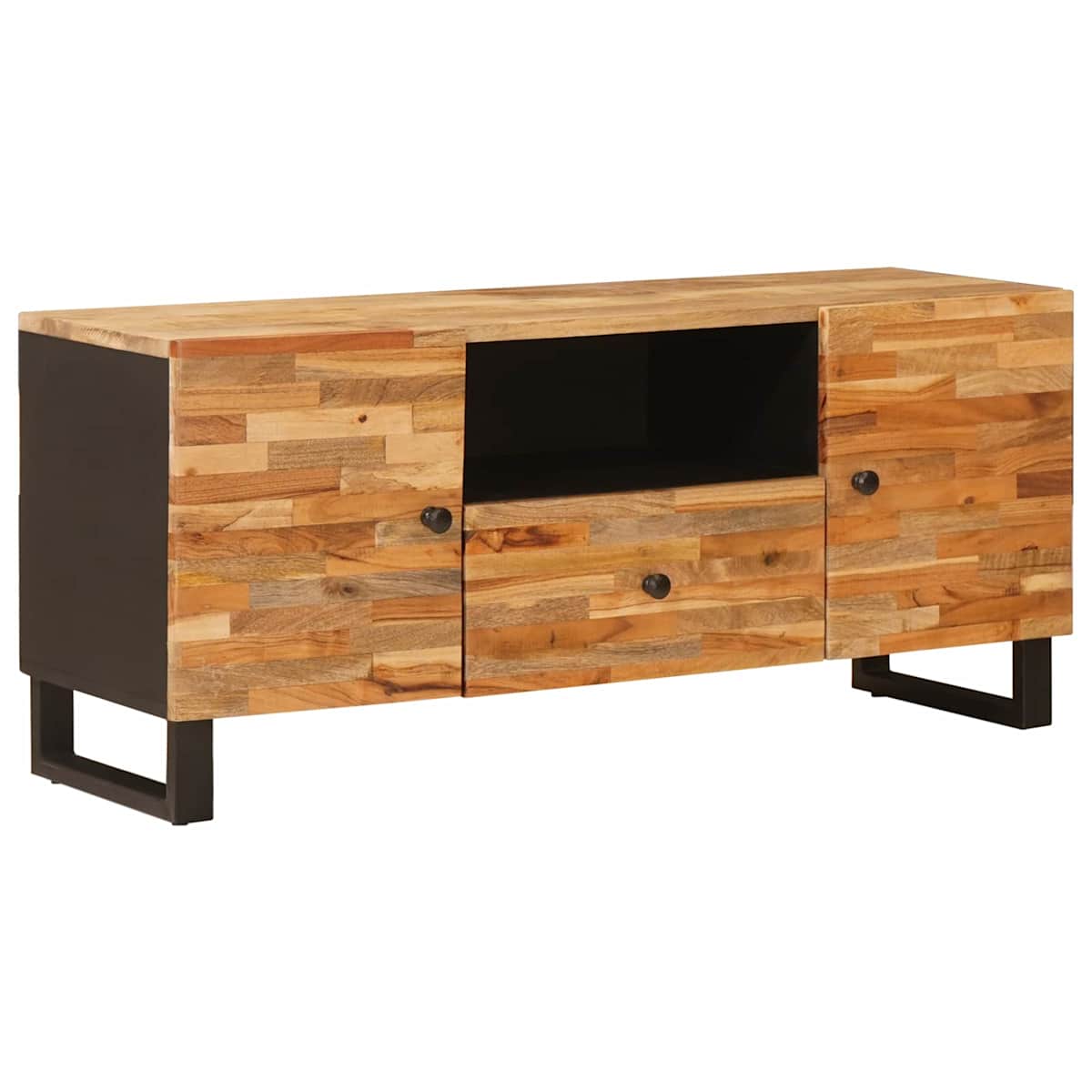 TV-skab Brun 105 x 33 x 46 cm Massivt mangotræ