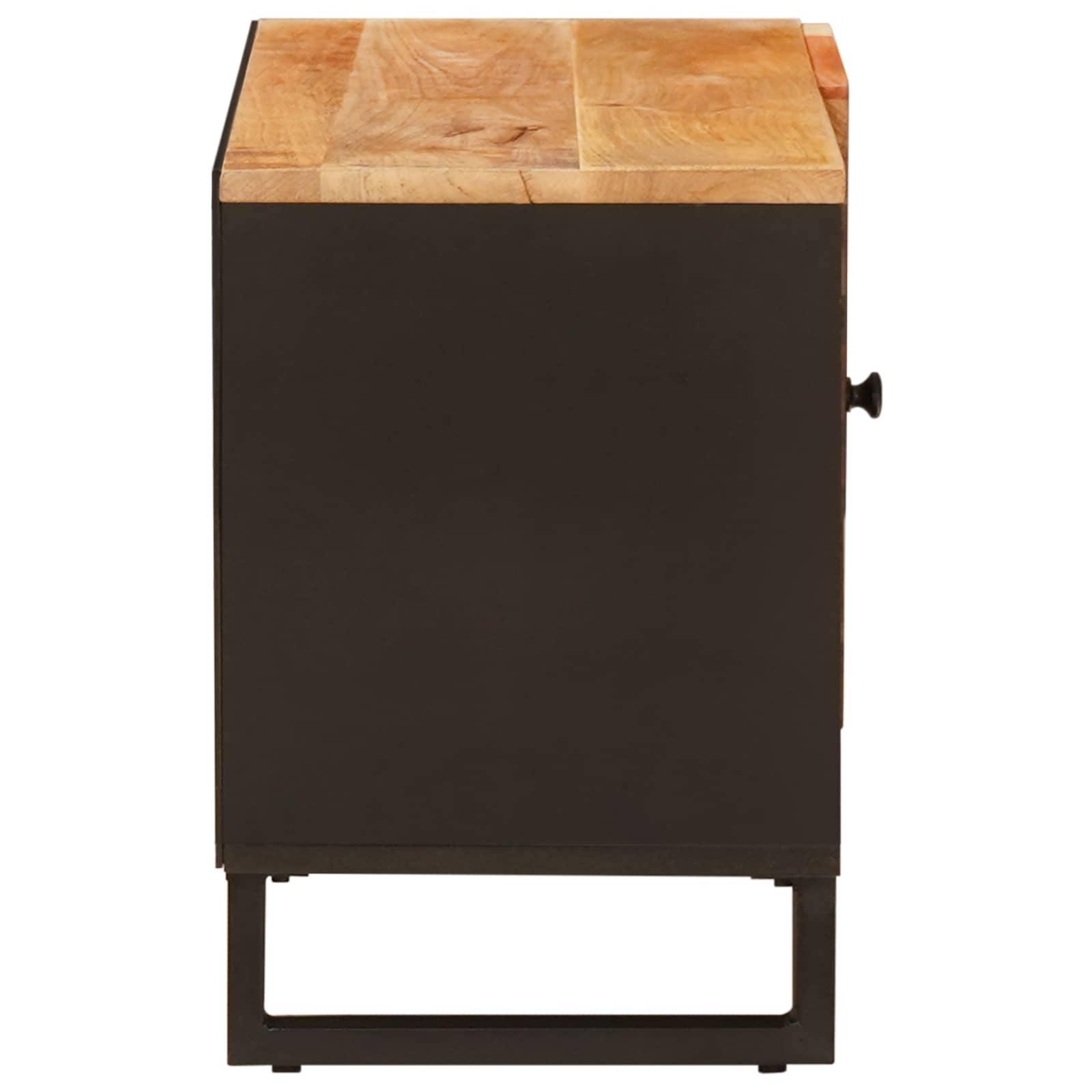 TV-kast met plank Bruin 80 x 31,5 x 46 cm Massief Mango Hout image 4