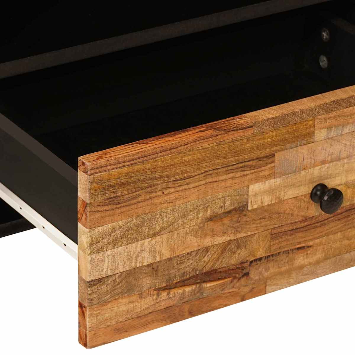 TV-skab Brun 80 x 33 x 46 cm Massivt mangotræ - Billede 7