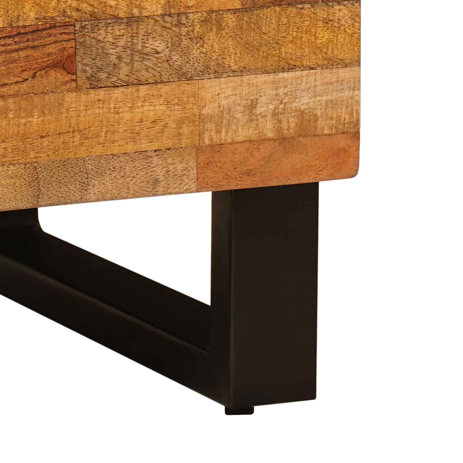 TV-kast met lade Bruin 80 x 33,5 x 46 cm Massief Mango Hout image 8