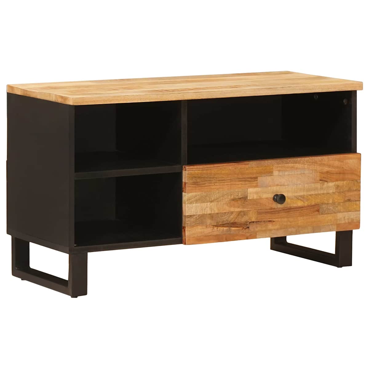 TV-skab Brun 80 x 33 x 46 cm Massivt mangotræ