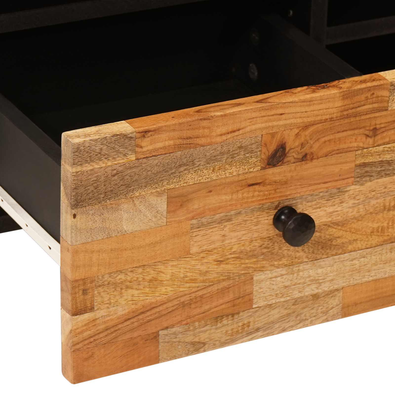 TV-kast Corona Bruin 100 x 33,5 x 46 cm Massief Mango Hout image 7