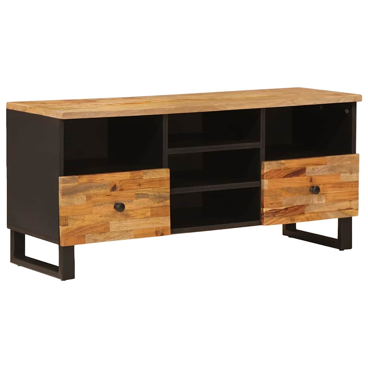 TV-skab med hylde Corona Brun 100 x 33 x 46 cm Massivt mangotræ