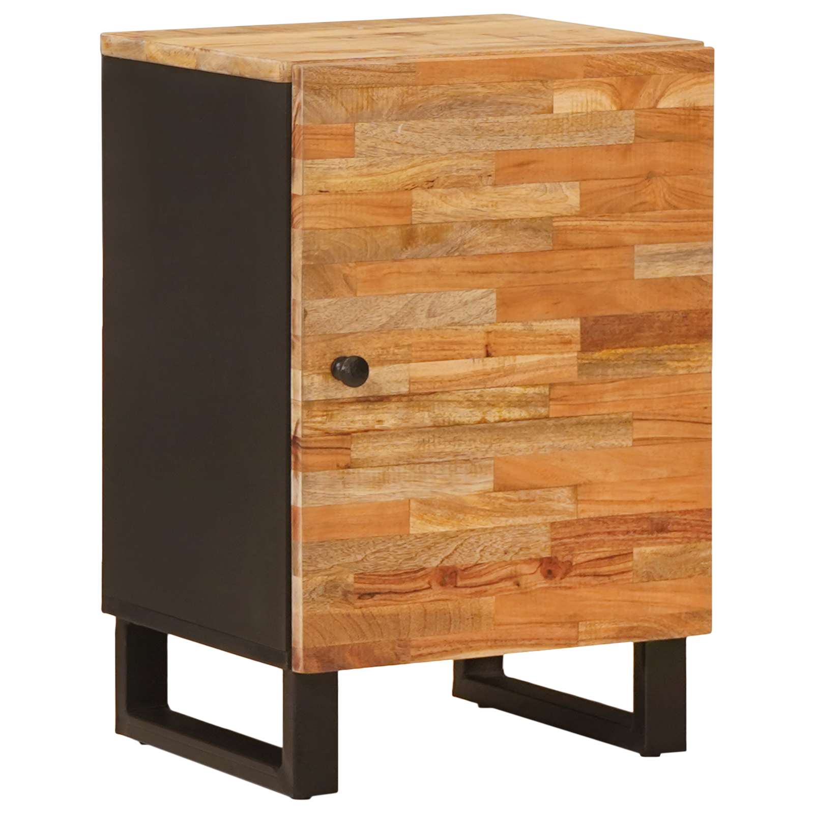 vidaXL Badezimmerschrank Natur 38 x 33,5 x 58 cm Massivholz Mango