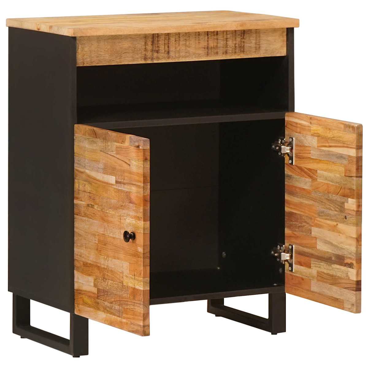 Sideskab Brun 60 x 33 x 75 cm Massivt mangotræ - Billede 2