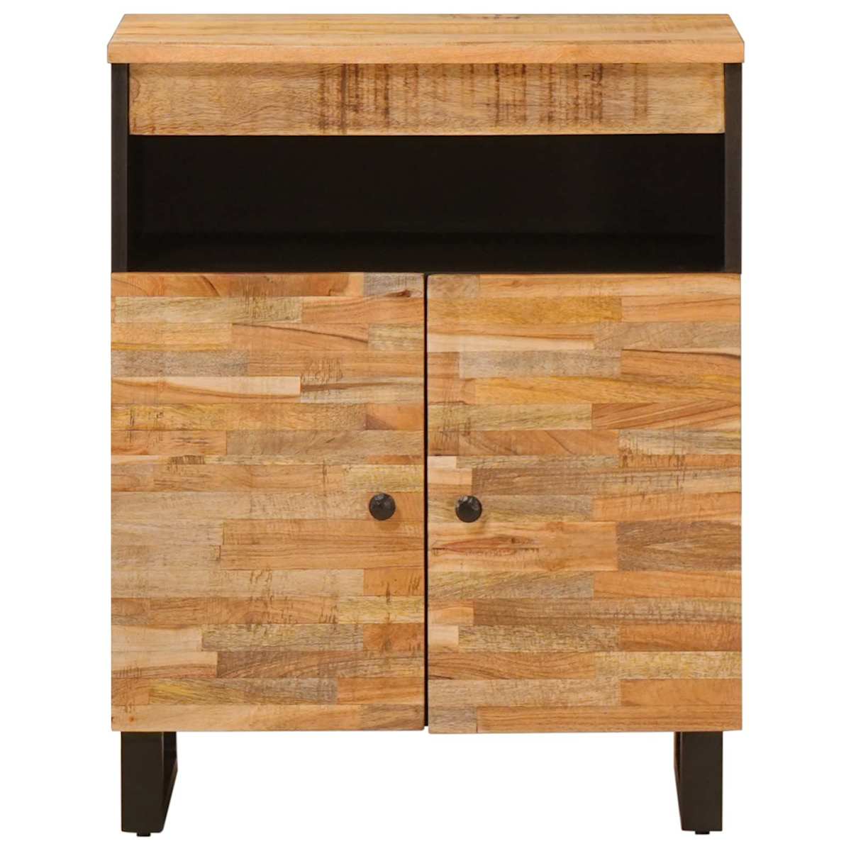 Sideskab Brun 60 x 33 x 75 cm Massivt mangotræ - Billede 3