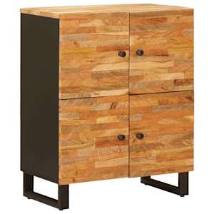 Stranska omara z vrati Rjava 60 x 33 x 75 cm Masiven les manga