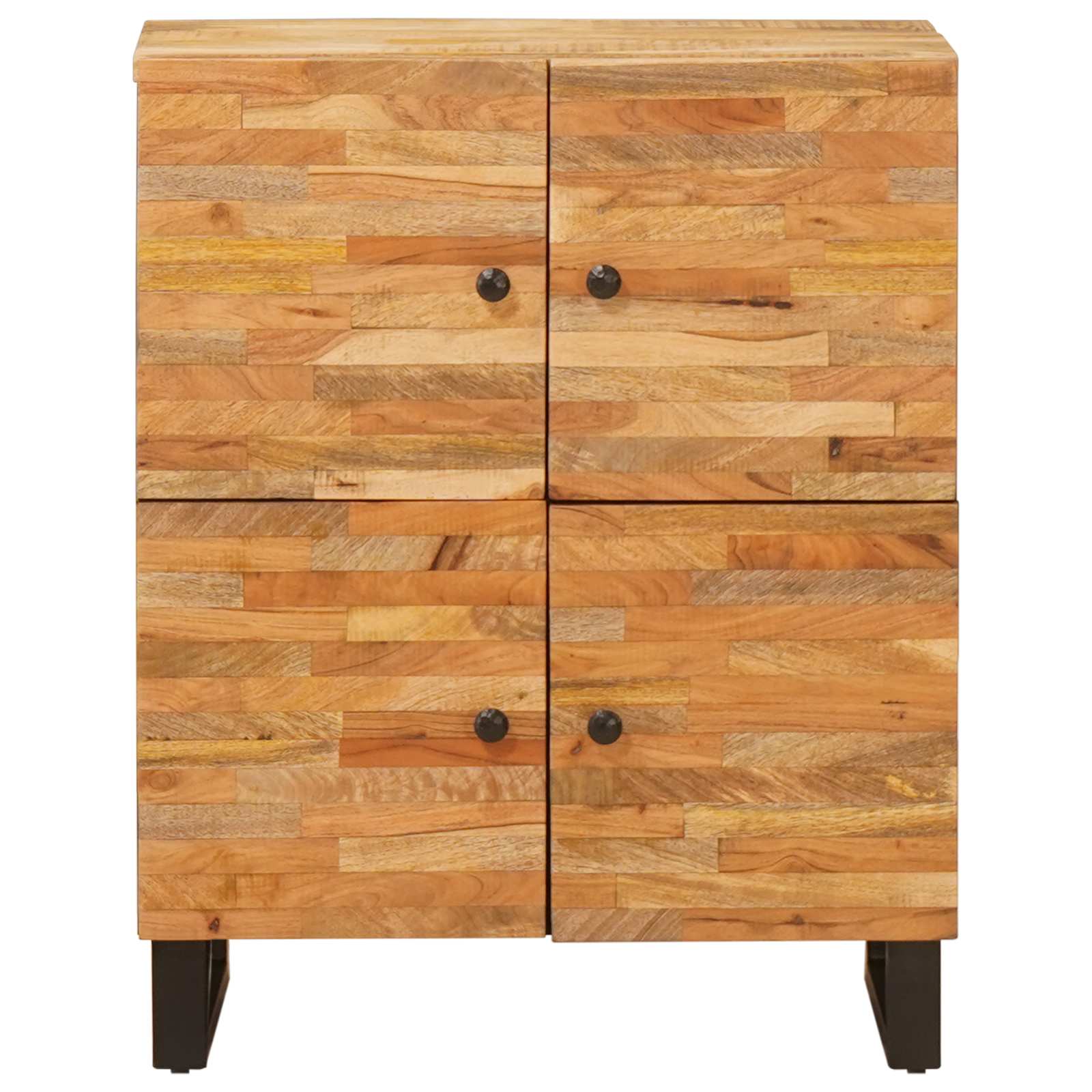 Thumbnail - vidaXL Seitenschrank mit Tür Braun 60 x 33,5 x 75 cm Massivholz Mango