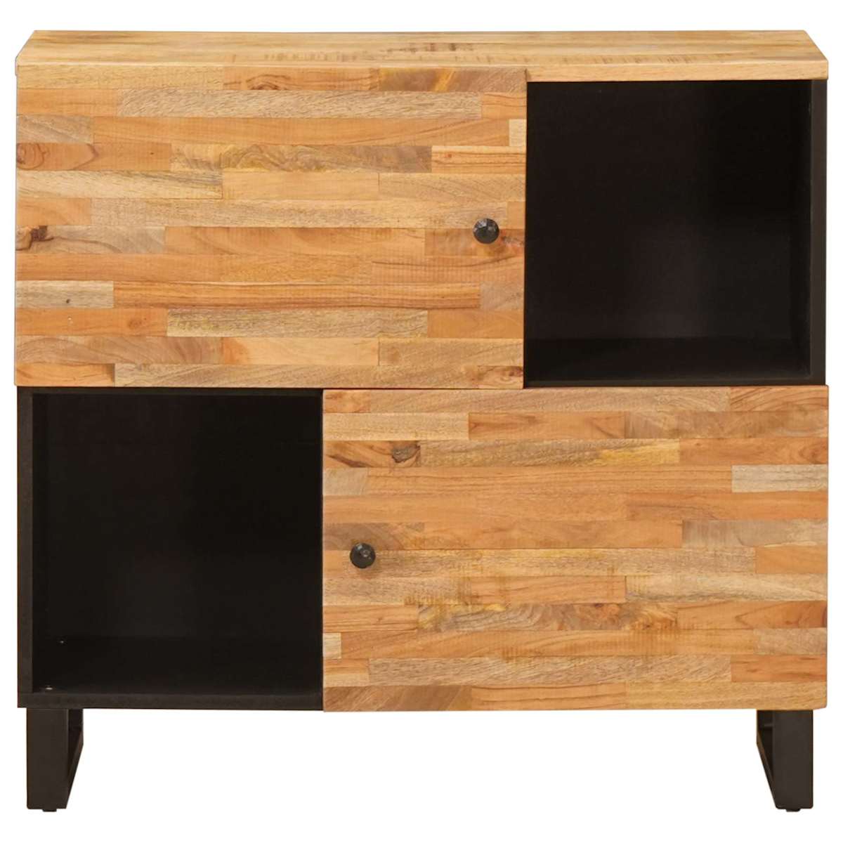 Sideskab Brun 80 x 33 x 75 cm Massivt mangotræ - Billede 3