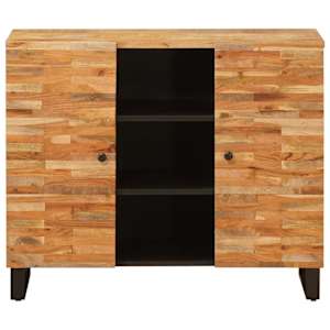 Boční skříňka Hnědá 90 x 33 x 75 cm Masivní mangové dřevo - obrázek 3