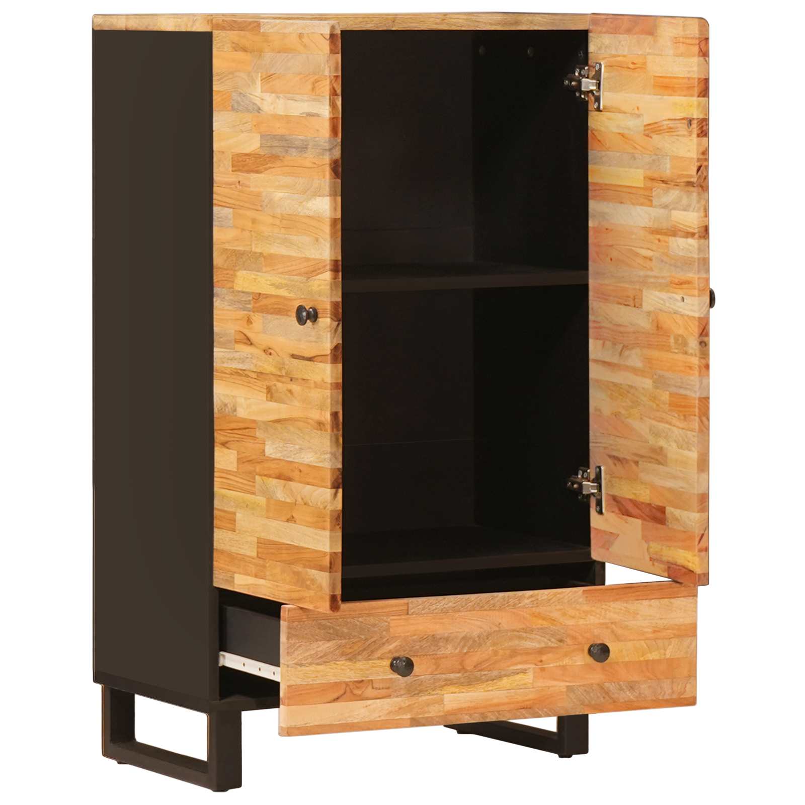 Thumbnail - vidaXL Aufbewahrung Highboard mit Speicher Braun 60 x 33,5 x 100 cm