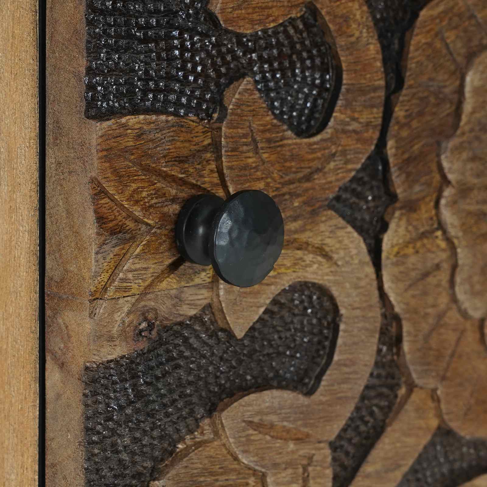 Nachtkastje 2 pcs Bruin 40 x 33,5 x 46 cm Massief Mango Hout image 8