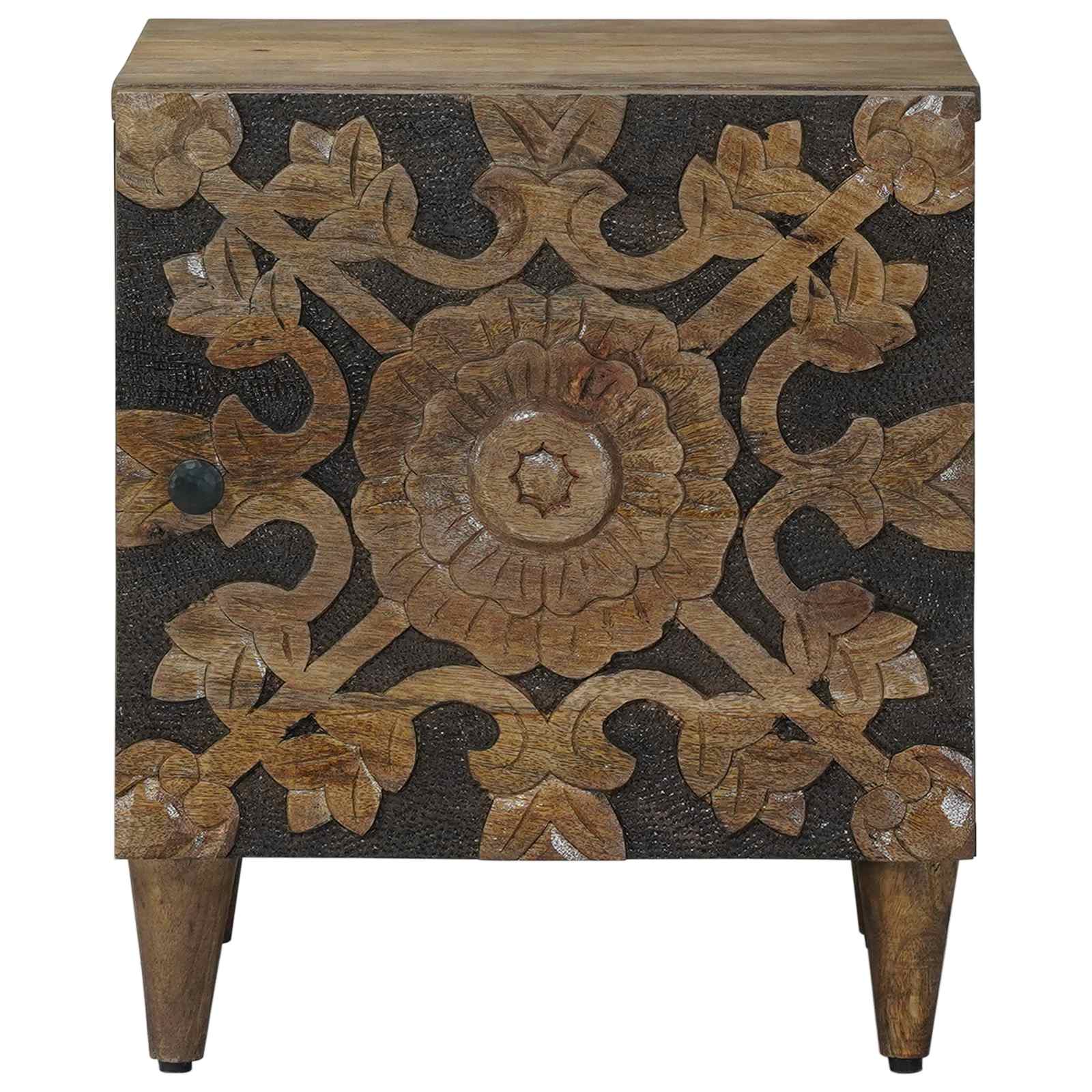 Nachtkastje 2 pcs Bruin 40 x 33,5 x 46 cm Massief Mango Hout image 4