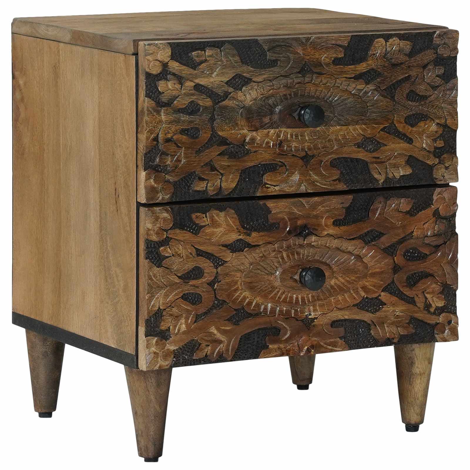 vidaXL Dulap de noapte Maro 40 x 33,5 x 46 cm Lemn de mango solid