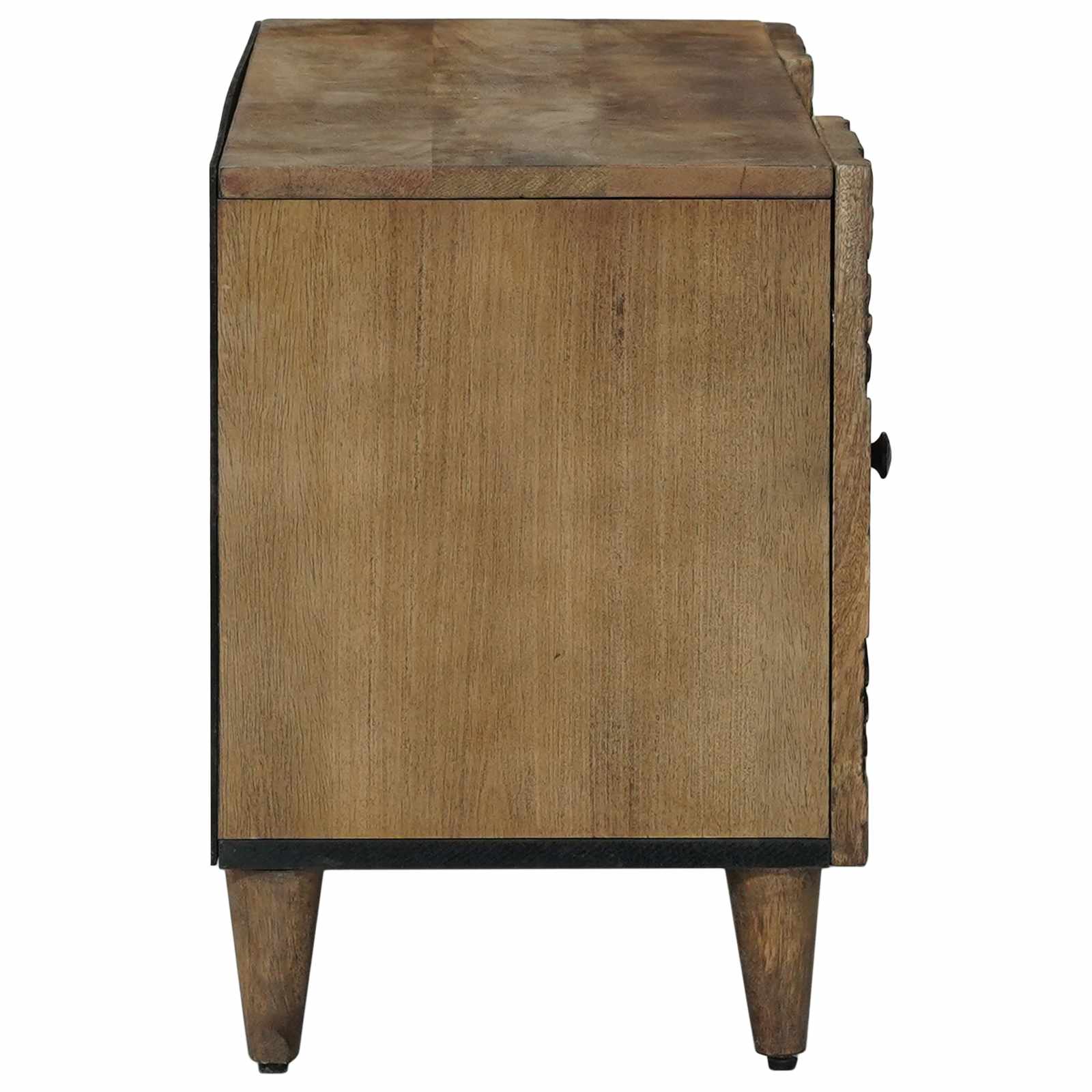 TV-kast met opslag Bruin 105 x 33,5 x 46 cm Massief Mango Hout image 4