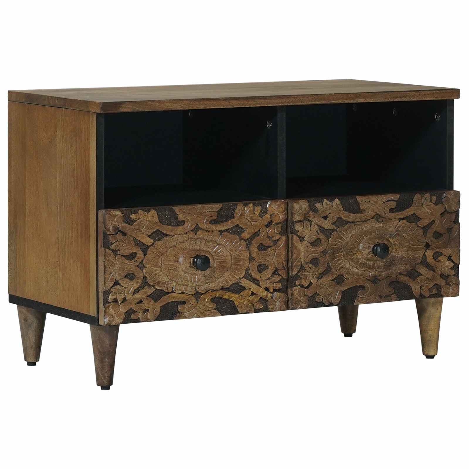vidaXL Cabinet TV Maro 70 x 33,5 x 46 cm Lemn de mango solid