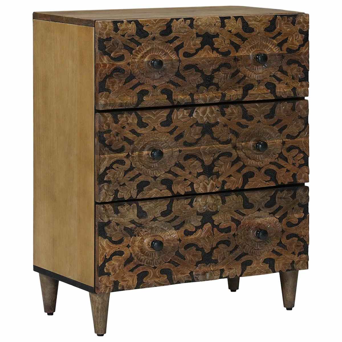 Opbevarings Sideboard 60 x 33 x 75 cm Massivt mangotræ Brun