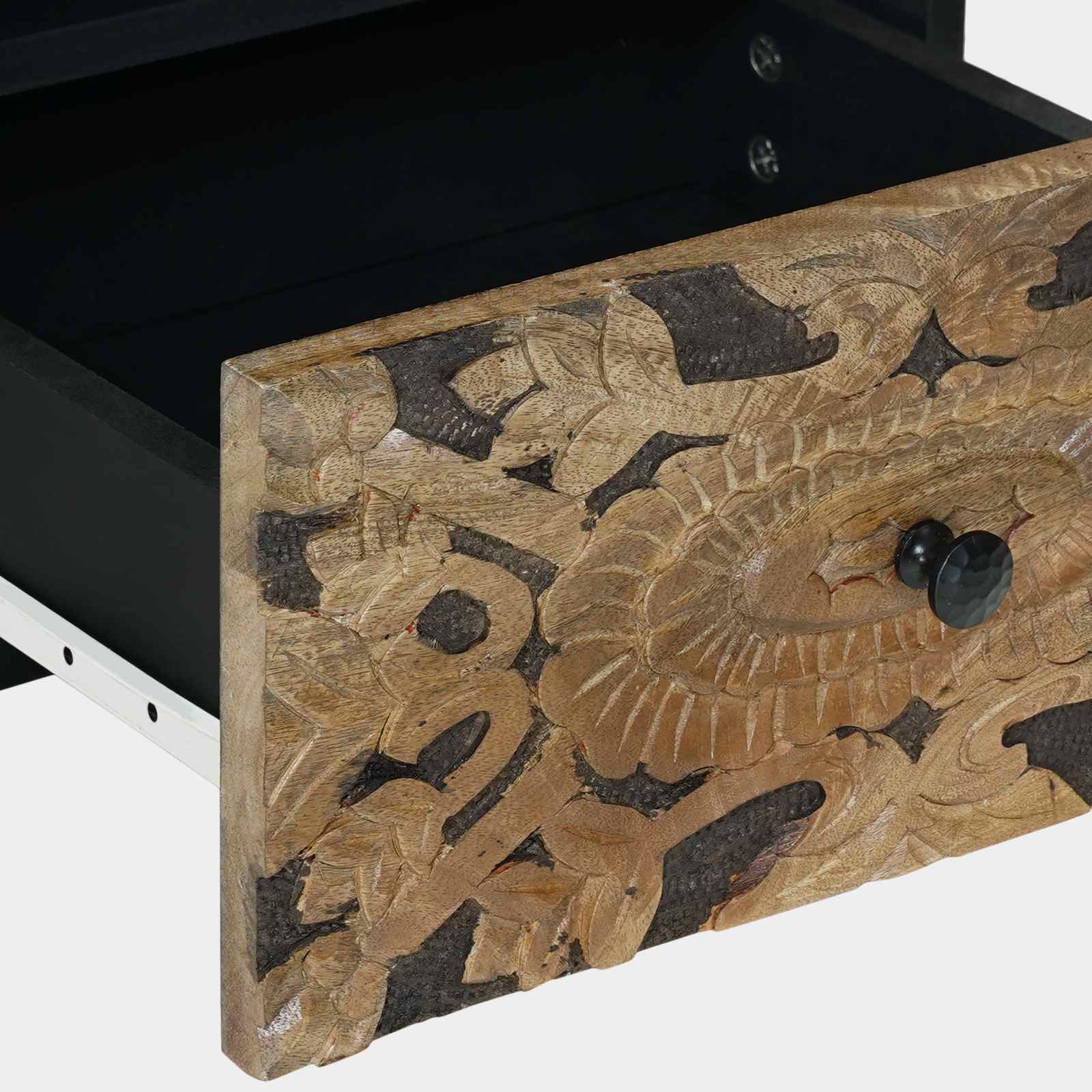 Bed kast 2 pcs Bruin 40 x 33 x 46 cm Massief Mango Hout image 8