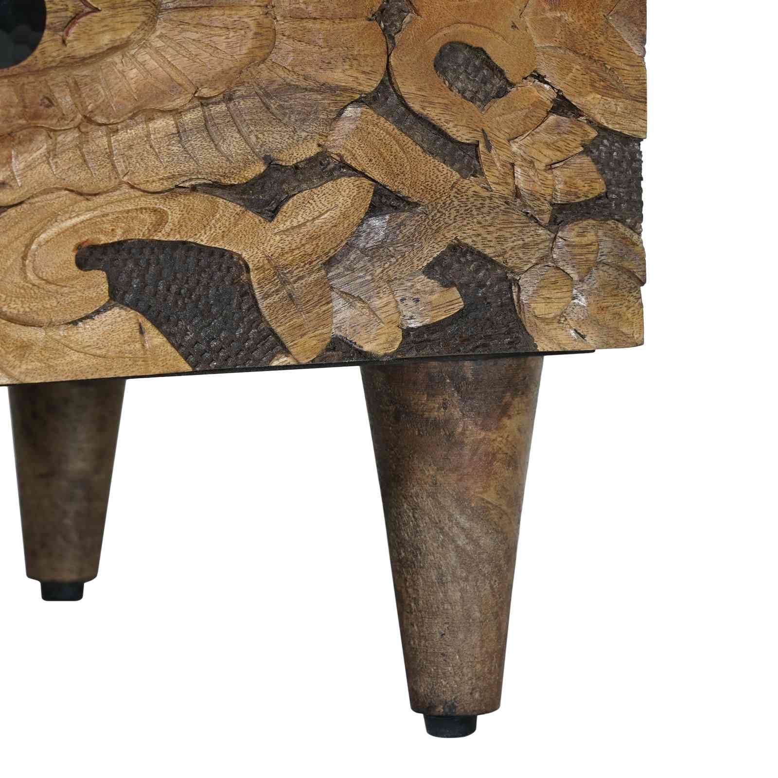 Bed kast 2 pcs Bruin 40 x 33 x 46 cm Massief Mango Hout image 9