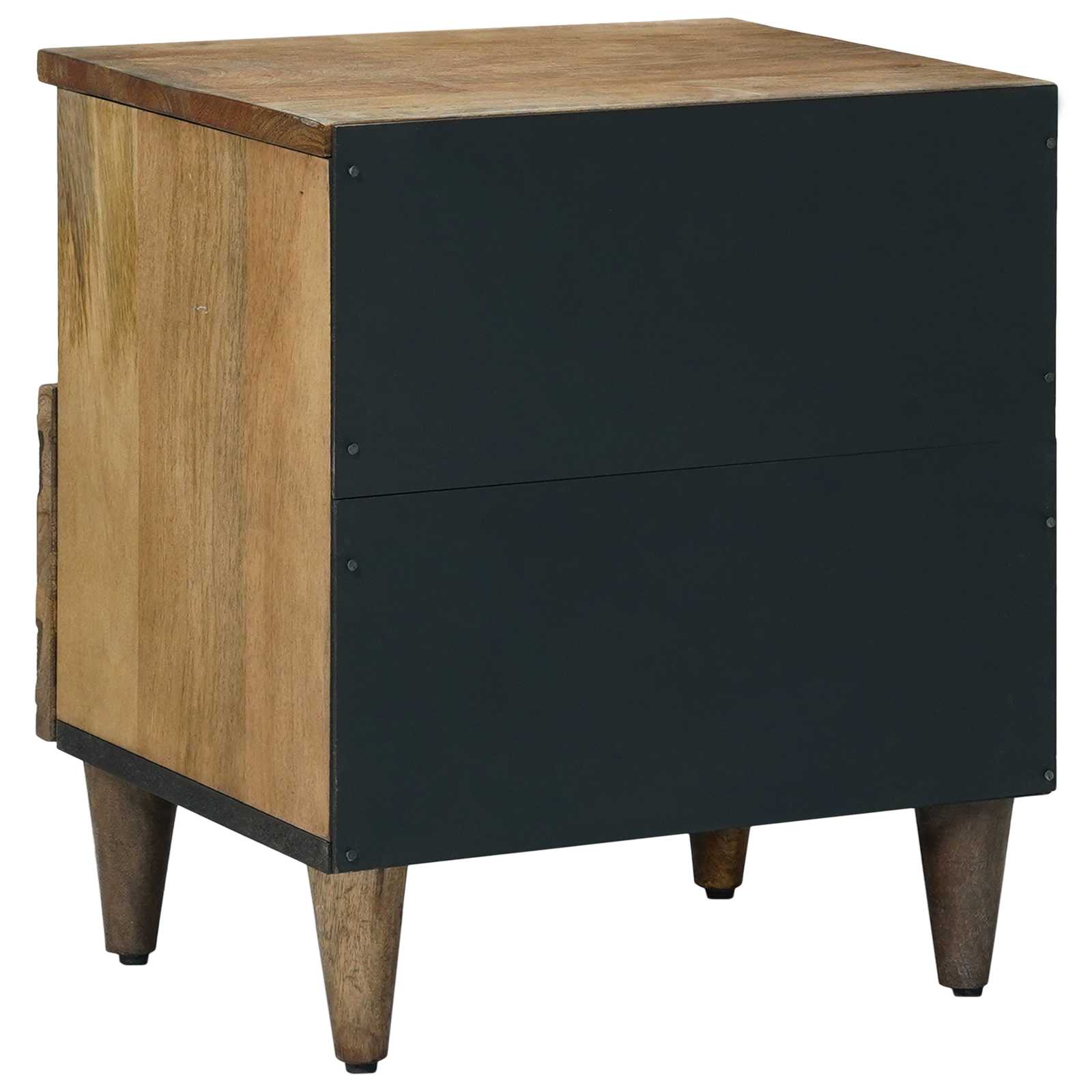 Bed kast 2 pcs Bruin 40 x 33 x 46 cm Massief Mango Hout image 6