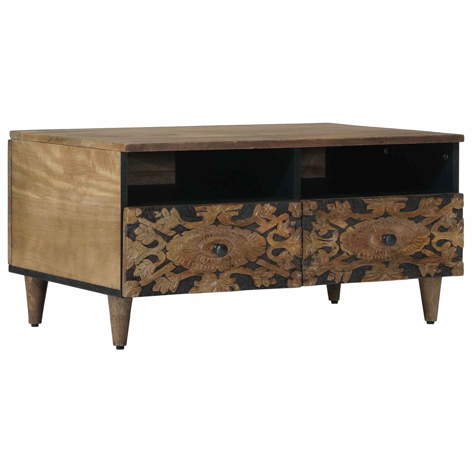vidaXL Masă de cafea Maro 80 x 54 x 40 cm Lemn de mango solid