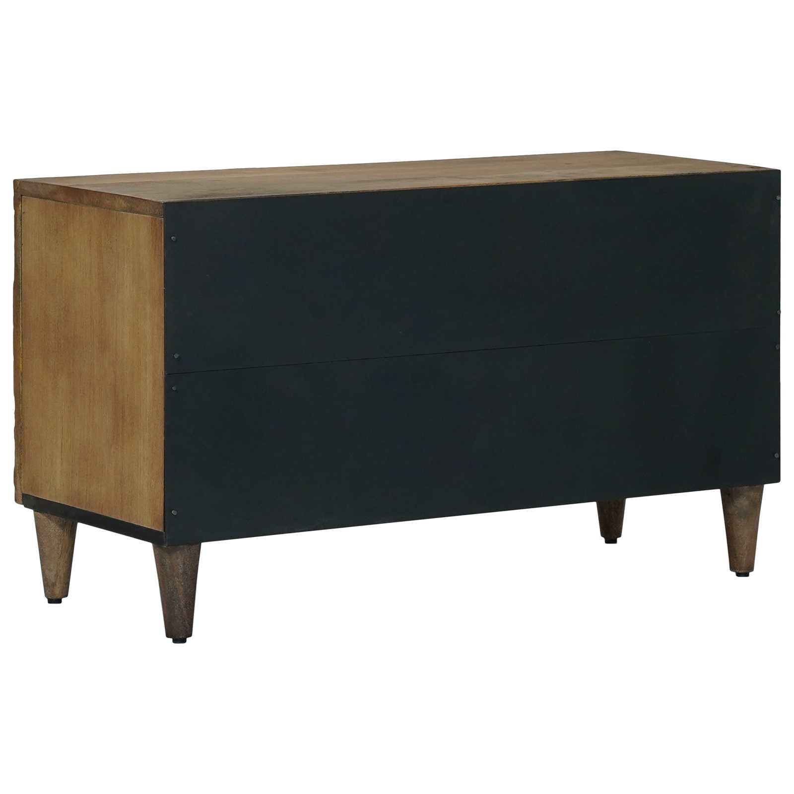 TV-kast met plank Bruin 80 x 31,5 x 46 cm Massief Mango Hout image 5