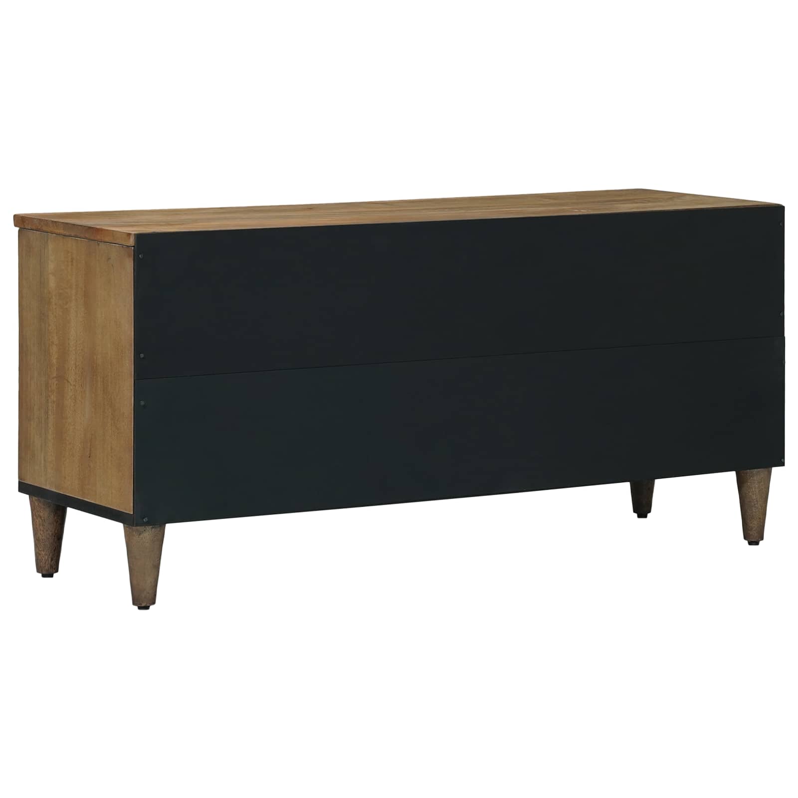 TV-kast met lade Bruin 100 x 33,5 x 46 cm Massief Mango Hout image 5