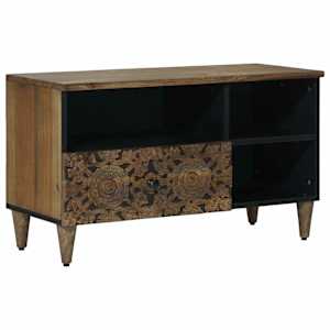 TV omarica s predalom Rjava 80 x 33,5 x 46 cm Masiven les manga