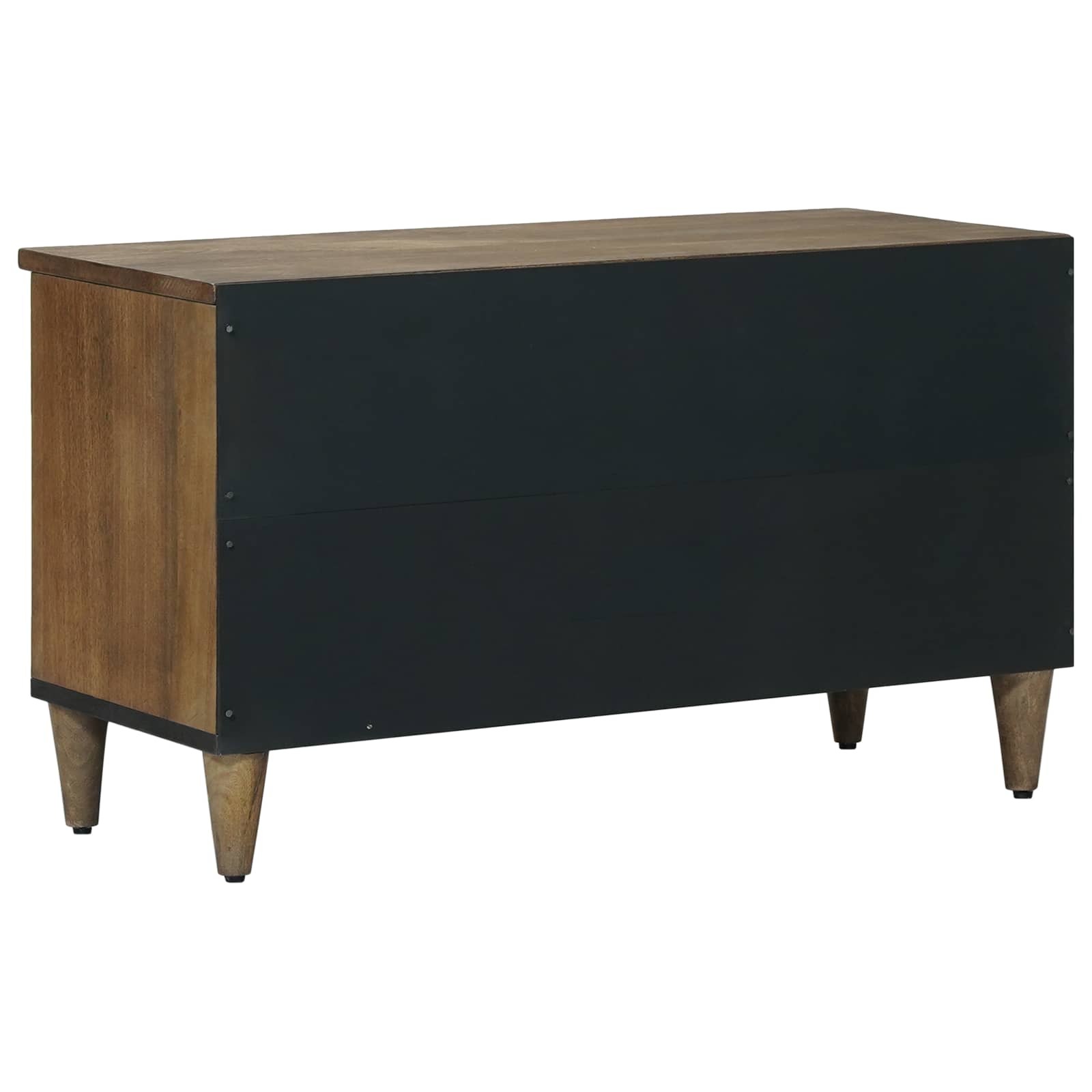TV-kast met lade Bruin 80 x 33,5 x 46 cm Massief Mango Hout image 5