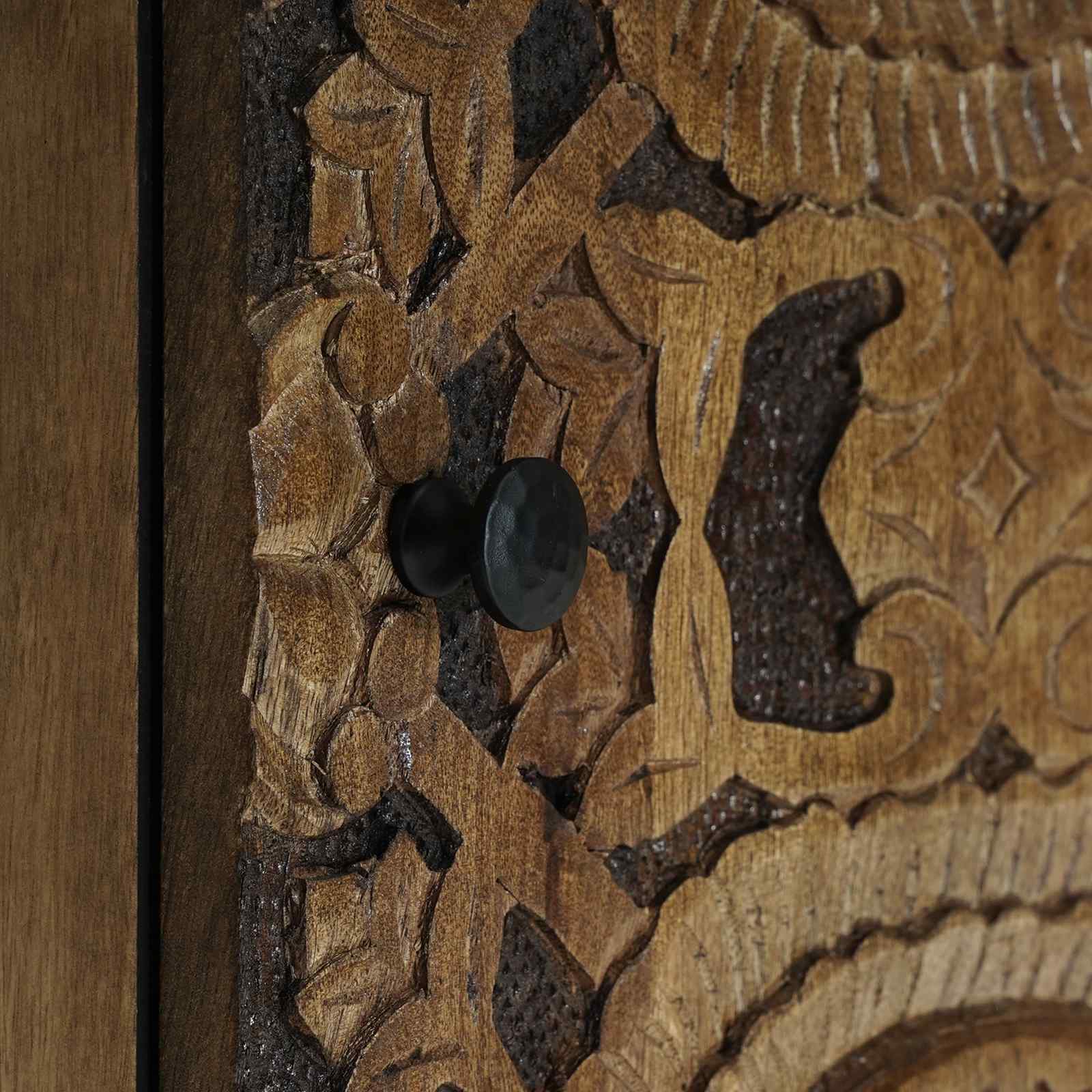 Badkamer Hangkast Bruin 38 x 33,5 x 48 cm Massief Mango Hout image 7