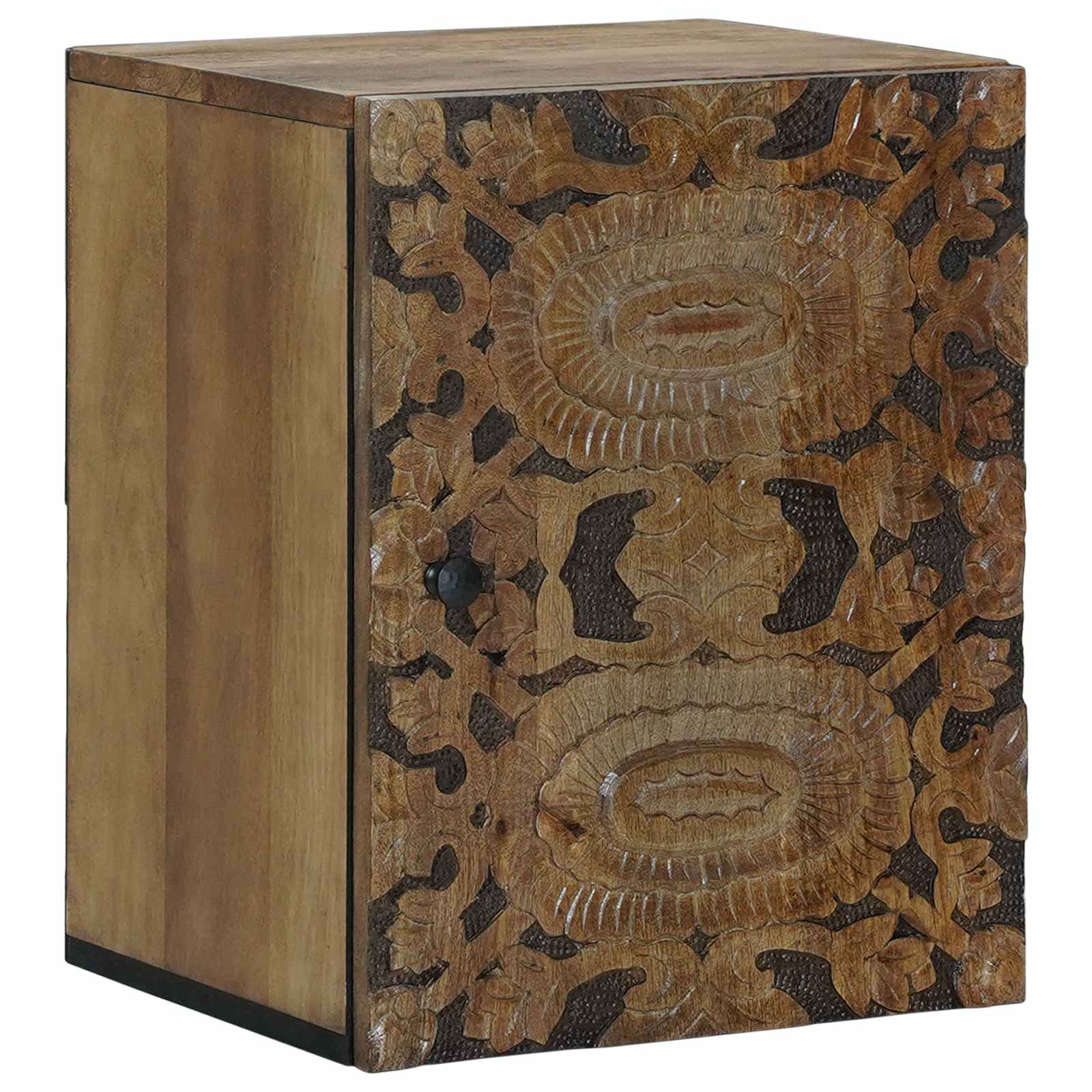 vidaXL Dulap Suspendat pentru Baie cu ușă Maro 38 x 33,5 x 48 cm