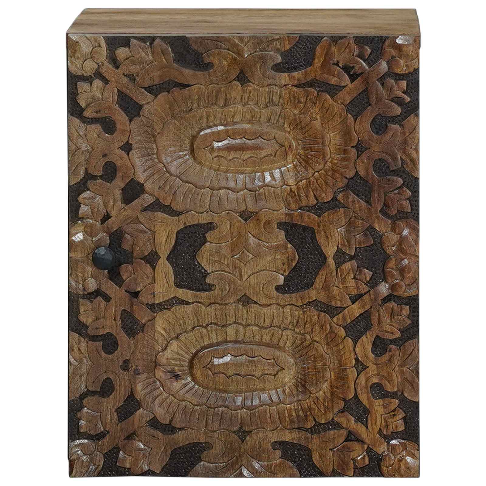 Badkamer Hangkast Bruin 38 x 33,5 x 48 cm Massief Mango Hout image 3