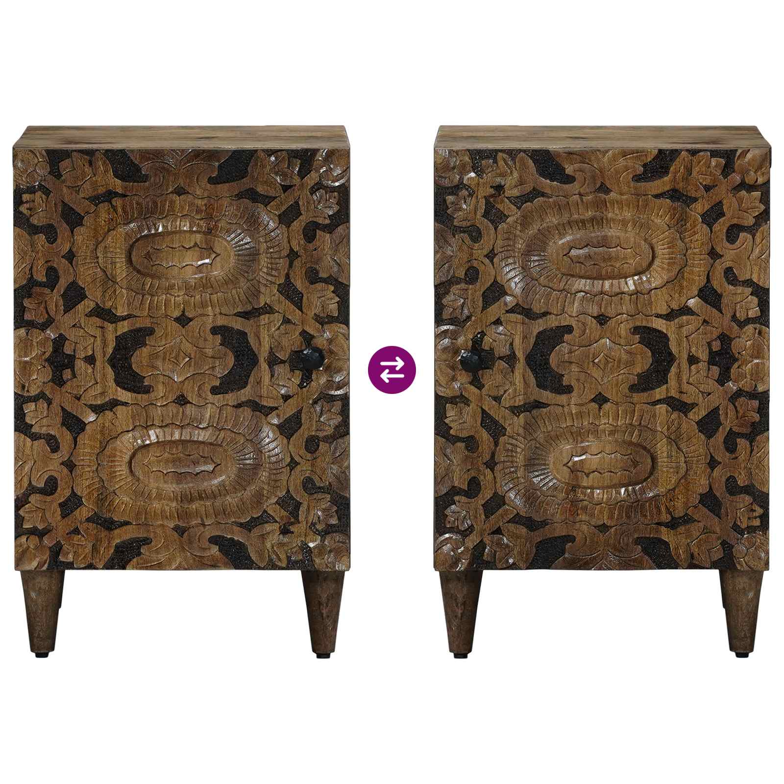 Badkamerkast Bruin 38 x 33,5 x 58 cm Massief Mango Hout image 10