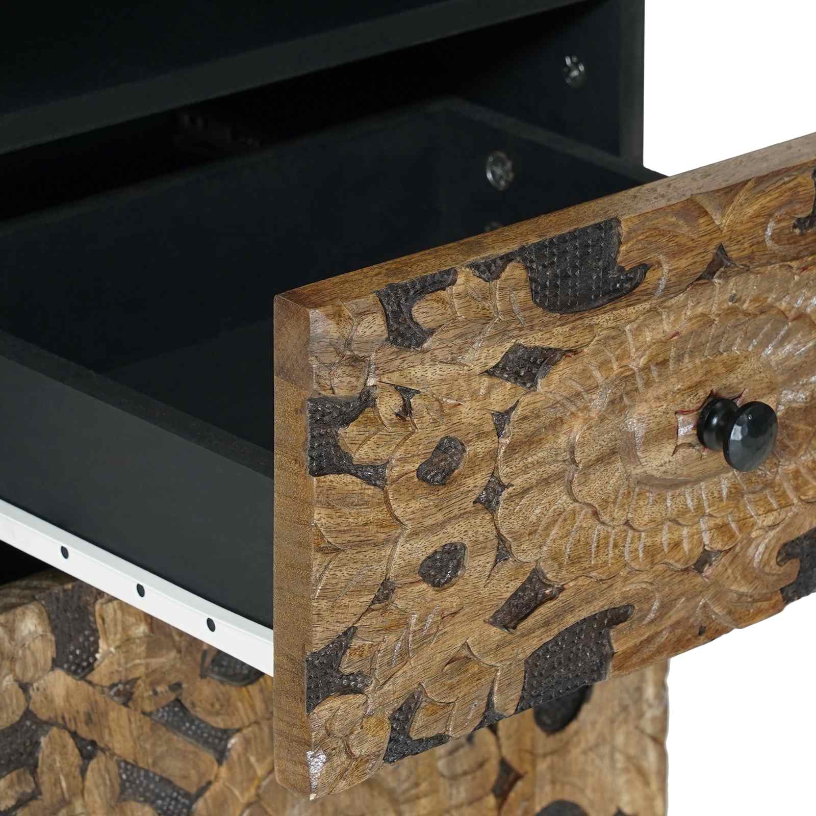 Badkamerkast Bruin 38 x 33,5 x 160 cm Massief Mango Hout image 7